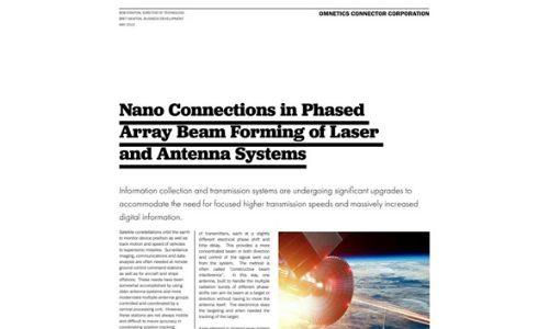 Nanoverbindungen in der Bildung von Laser- und Antennensystemen in einem Phased -Array -Strahlbalken