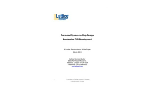 Vorgeprüfte System-on-Chip-Design beschleunigt die PLD-Entwicklung