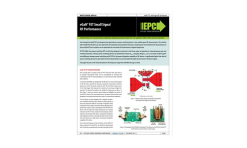 Egan® FET Small Signal RF Leistung